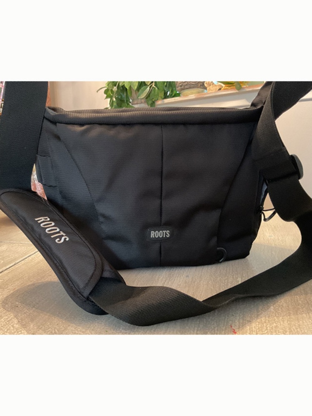Roots Nylon Crossbody Computer/IPad Bag